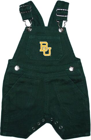 Creative Knitwear Baylor University Baby and Toddler Short Leg Overalls in Kuwait