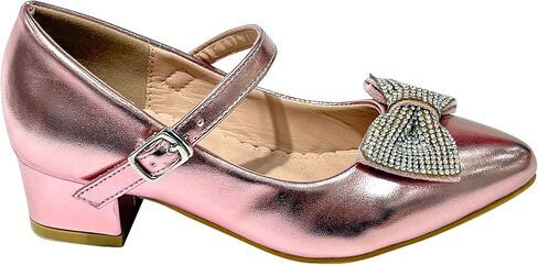 Girls Mary Jane Shoes Cute Dress Princess Flats with Bow for Toddler Little Big Kids TR324 in Saudi Arabia