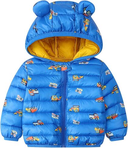 sfdgfhyf Baby Puffer Jacket Toddler Boy Girl Winter Coat Lightweight Water-𝐑esistant Packable Hooded Puffer in Saudi Arabia