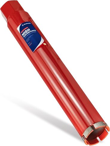 Premium 2 1/2" Wet Core Drill Bit for Hard Concrete with High-Density Diamond, Precision-Welded Segments, 1-1/4"-7 UNC x 14" Depth, Industrial Grade for Concrete Rebar, Brick, Masonry, Asphalt in Kuwait