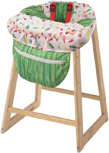 Shopping Trolley Protector with Strap | Baby Shopping Trolley Cover | Universal High Chair and Shopping Cart Cushion | Protective Cover Holding Strap for Optimal Safety for Toddlers (Multicolor) in Kuwait