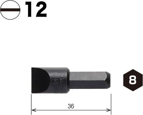 Vessel Impact Driver Bit C51 +2 x 36 mm Hardness G Set of 10 Manual Tools ZP in Saudi Arabia