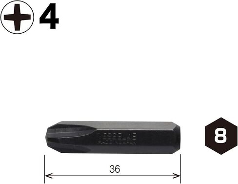 Vessel Impact Driver Bit C51 +2 x 36 mm Hardness G Set of 10 Manual Tools ZP in Saudi Arabia