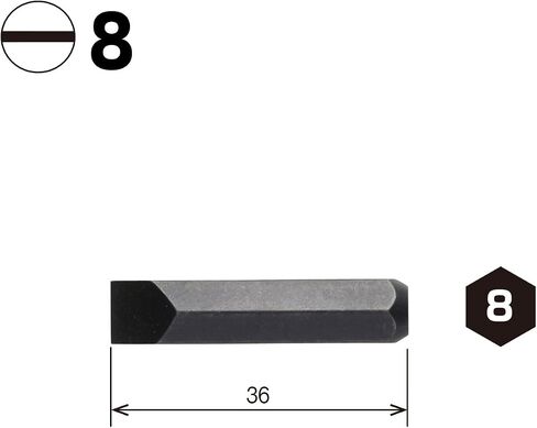 Vessel Impact Driver Bit C51 +2 x 36 mm Hardness G Set of 10 Manual Tools ZP in Saudi Arabia