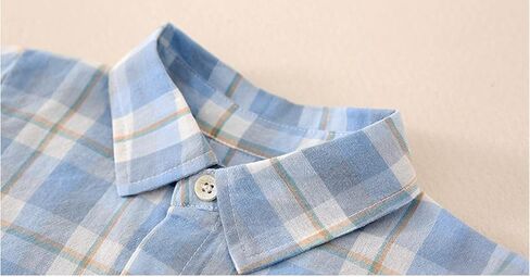 Toddler Kids Baby Boys Shirts Button Down Western Shirts Boys Outfit Toddler Plaid Shirts for Spring Boys Long Sleeve in Saudi Arabia
