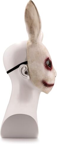 Stobbod Horror Bunny Mask Scary Halloween Animal Cosplay Mask Creepy Rabbit Masquerade Party Costume Accessories in Kuwait