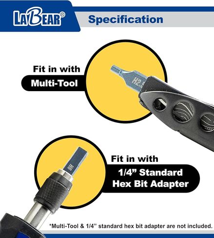 Hex End EDC Socket Ratchet Wrench with Bit adapter, Accessary for Multitools with 1/4" Hex Bits Adapters in Saudi Arabia