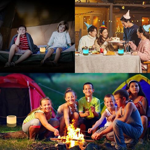 Nursery Night Light for Kids, USB Rechargeable Small Desk Lamp,13 RGB Colors & 4 Brightness & 1 Remote, Touch Bedside Cordless Table Lamp, Portable Night Lamp for Bedroom Living Room Home (Brown) in Kuwait
