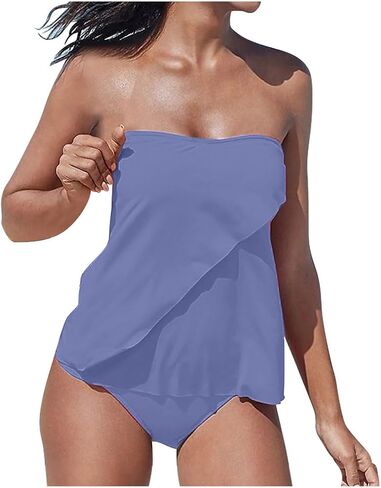 Women Plus Size Tankini Swimsuits Loose Fit Swim Tank Top with Bikini Bottom Bathing Suit Sexy 2025 Modest Swimwear in Saudi Arabia