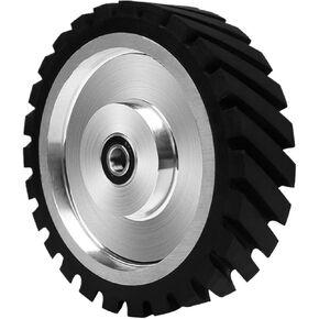 150mm X 50mm Contact Belt Grinder Contact Contact Rubber Wheel for Abrasive Sanding Belt Hardness of 65 A(7R8 12.7mm)