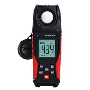 Light Meter Digital Illuminance Lux Meter 0.1 to 200,000 LUX with Backlight LCD Display Photography Lumen Meter for Lighting Intensity Brightness Measurement, LED, Plants, Luminance, Foot Candles