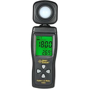 Mini Digital Lux Meter LCD Display Handheld Illuminometer Luminometer Photometer Luxmeter Practical Light Meter for Indoor Outdoor Grow Plants Film Photography lu