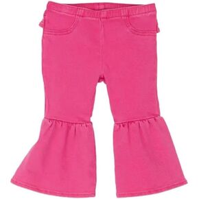 Wrangler Infant Girls Pink Pull-Up Flare Jeans 112356591 (US, Age, 18 Months, Pink)