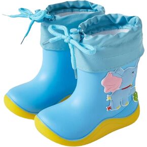 IWIHMIV Kids Rainboots Girls' Rain Boots Boys Rainboots Kids Rain Boots Toddler Rain Shoes Children Boots for Boys and Girls