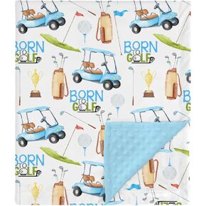 HawSkgFub Little Peanut Shell Mink Baby Blankets with Dotted Backing Boys Shower Gift, Funny Double Layer Nursery Receiving Swaddle, Soft Newborn Infant Toddler Bed Crib Bedding 30 x 40