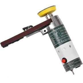 Grinder， Electric Belt Sander Mini Belt Sander Electric Grinder Small Grinding Machine Hand-held Electric Belt Sander
