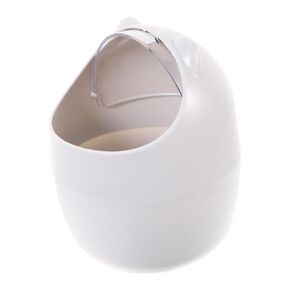 1Pc Lovely Cartoon Mini Trash Bin with Lid Space Saving Desktop Garbage Can for Office Bedroom and Kitchen Waste Container