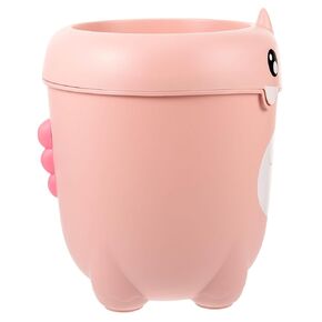 Cartoon Dinosaur Trash Can Lidless Wastebasket for Rooms Cute Design for Bedroom Bathroom Office Household Rubbish Bin for Home Decor