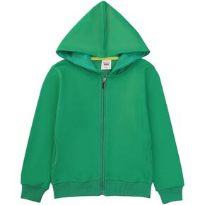 Unisex Girls Boys Zip Up Hoodie Sweatshirts Toddler Baby Solid Jacket Coat Hooded Cotton Tops Fall Outwear