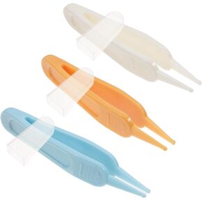 3pcs Cleaning Clips Safe Nose Tweezers for Boy Girl Soft Design for Easy Cleaning Durable Material for Ear Nose Navel Care