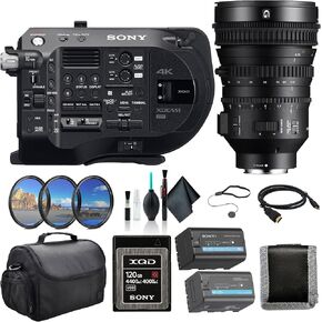 Sony PXW-FS7M2 XDCAM Super 35 Camera System PXW-FS7M2, E PZ 18-110mm Lens, 120GB Memory Card, BP-U35 Battery, Filter Kit, Bag, Memory Card Wallet, Cap Keeper, Cleaning Kit, HDMI Cable