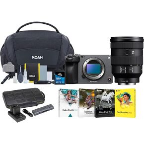Sony FX3 Full-Frame Cinema Camera with 24-105mm f/4 G2 OSS Bundle with (2-Pack) Batteries, Memory Card, 4 Softwares, Bag with Cleaning Kit and Card Reader
