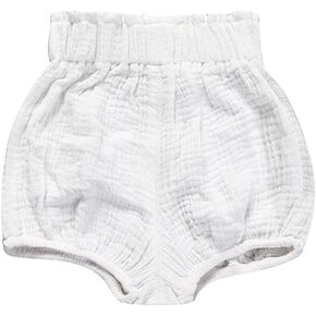 Baby Girls Boys Cotton Linen Blend Cute Bloomer Shorts Loose Harem Triangle Shorts Newborn PP Pants
