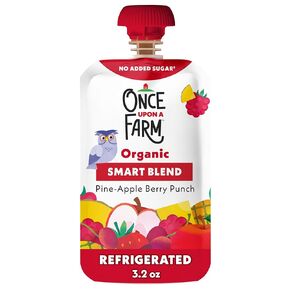 Once Upon a Farm Smart Blend Pine-Apple Berry Punch Organic Snack Pouch, 3.2oz