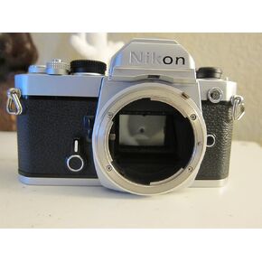 Nikon FM chrome body SLR film camera
