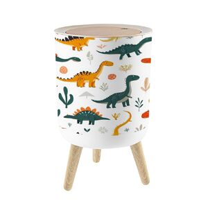 Small Trash Can with Lid Boho Nursery Rainbow For Playroom Kids Bedrooms Neutral Gender Garbage Cans 1.8 Gallon Round Wastebasket Dog Proof Trash Can Waste Basket for Bathroom Office Dorm Decor