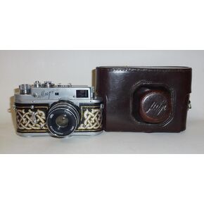 Mir Soviet Russian Rangefinder Camera 35mm Manual Industar-26m 2.8/50 Art Deco