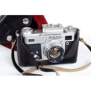 Rare KIEV 4 Russian 35mm Contax Copy 01 Camera + Jupiter-8m Lens 2/50