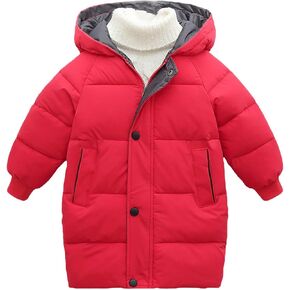 Kids Long Lightweight Hooded Puffer Jacket Toddler Boys Girls Winter Coat Baby Quilted Bubble Coat 4t Winter Coat
