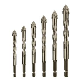 Quickpierce High-Performance Titanium-Coated Drill and Tap Set, High-Strength 4-Flute Serrated Eccentric Drill Bit Kit, Multifunction Drill Bit Set, for Metal, Stone, Glass, Concrete