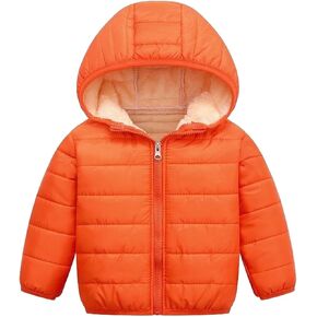 sfdgfhyf Toddler Boys Girls Winter Coat Fleece Lined Puffer Jacket Kids Lightweight Packable Down Toddler Girl