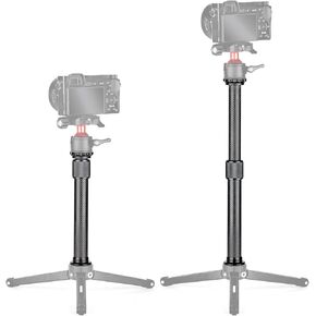 Tripod Extension Pole, 2 Section Carbon Fiber Tripod Extension Tube Tripod Center Column Tripod Extender Gimbal Extension Pole for Camera