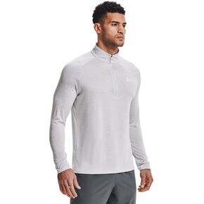Under Armour - Mens Tech 1/2 Zip 20 Long-Sleeves T-Shirt, Color Halo Gray/White (014), Size: XXX-Large x Tall