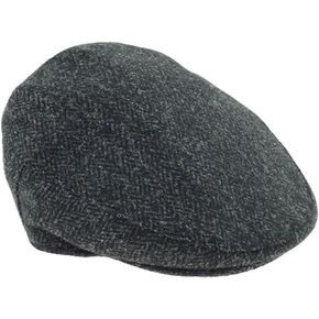 Glen Appin Harris Tweed County Cap for Men One Size Hat in Green Check Birthday Gift in Kuwait