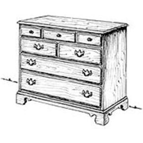 خطة ورق مشروع Woodcraft لبناء صدر Chippendale - مواد غير مدرجة