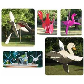 Woodcraft Project Paper Plan To Build 10 Mini Whirligig - Material Not Included