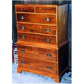 Woodcraft Project Paper Plan To Build Chippendale Chest/Dresser - Material Not Included