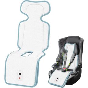 Bella's Friends Baby Car Seat,Stroller Cooling Pad with 2 Built-in Fans | 10h Runtime & 10000mAh Battery | 3-Speed Adjustable Cooler Pad for Strollers,Cribs,Rockers| Summer Outdoor Baby Essentials