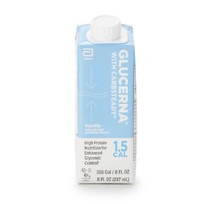 Glucerna 1.5 Cal Nutrition 8oz Vanilla Recloseable, 24/Cs