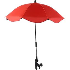 Clip On Umbrella, Toddler Umbrella Stroller, 2025 New Baby Pram with Adjustable Clamp, UV Protection Children's Parasol, Bone Umbrellas for Trolley, Beach Chair, Wheelchair