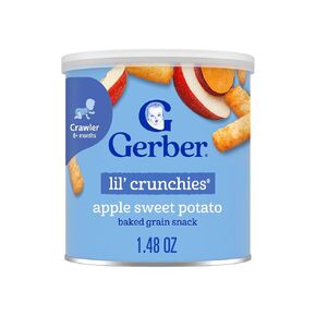 Gerber Snacks for Baby Lil Crunchies Apple Sweet Potato, 1.48 OZ