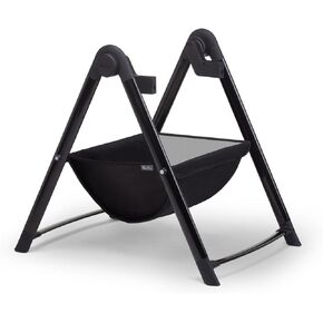 Silver Cross Dune & Reef Bassinet Stand - محمولة وقابلة للطي وسهلة النقل والوقوف مع سلة تخزين وموقف مريح وخفيف الوزن ، أساسيات نوم الأطفال - أسود