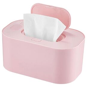 Wet Wipes Dispenser Box Baby Wipe Warmer 55 ℃ Constant Temperature Diaper Wipe Warmer Dispenser Prevent Dry USB Heating Wipe Holder for Car Home Baby Nursery White