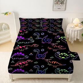 Kids Butterfly Sheets Set Queen for Girls Boys Room Decor Cute Microfiber Bed Sheets for Boys Girls Kids and Toddler, Bed in a Bag Packaged with 1 Fitted Sheet 1 Flat Sheet 2 Pillowcases