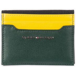 Tommy Hilfiger Men's RFID Slim Magnetic Front Pocket Wallet, Black in Saudi Arabia