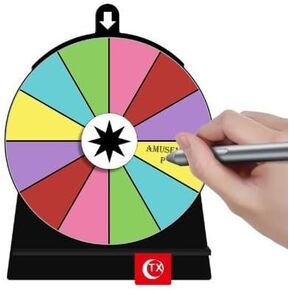 pistro Rotating Wheel Drinking Game with Stand, Acrylic Turntable for Parties, Bars, and Events